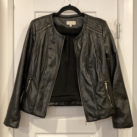 Simili leather jacket size 10 - Picture 5 of 5